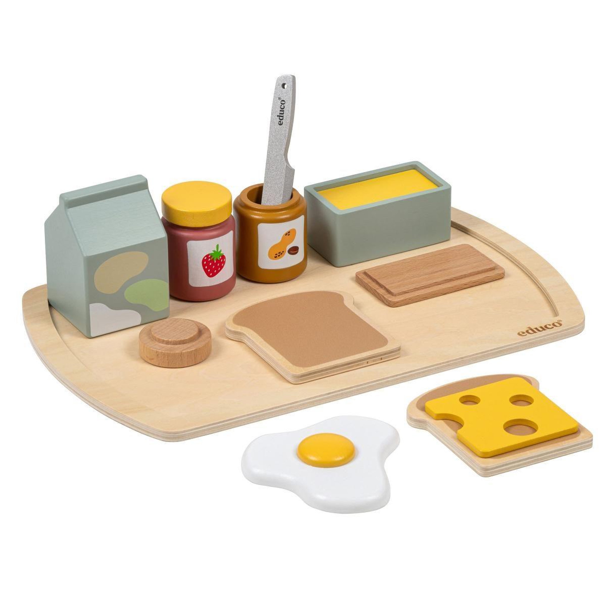 Voir la diapositive 4 : EDUCO Ensemble de petit-déjeuner - set alimentaire — ensemble de 10 pièces