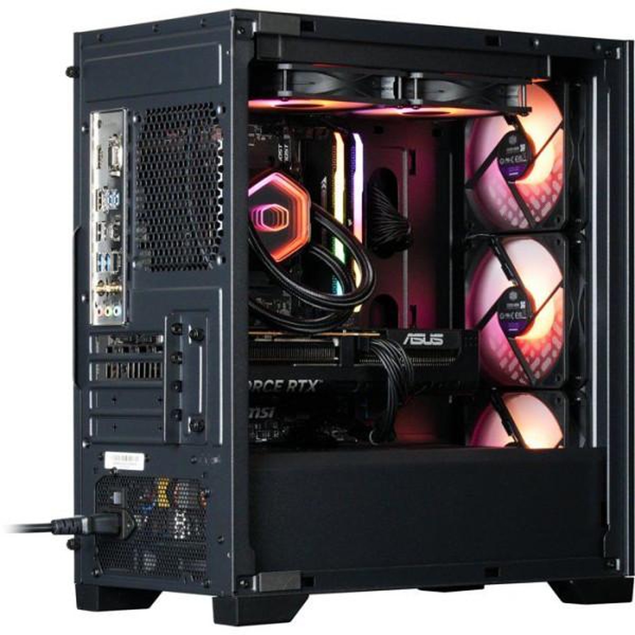 Voir la diapositive 4 : Cooler Master PC Gamer powered by COOLER MASTER - Sans Windows - AMD Ryzen 5500 - RTX 5060 - RAM 16Go RGB - SSD 480Go