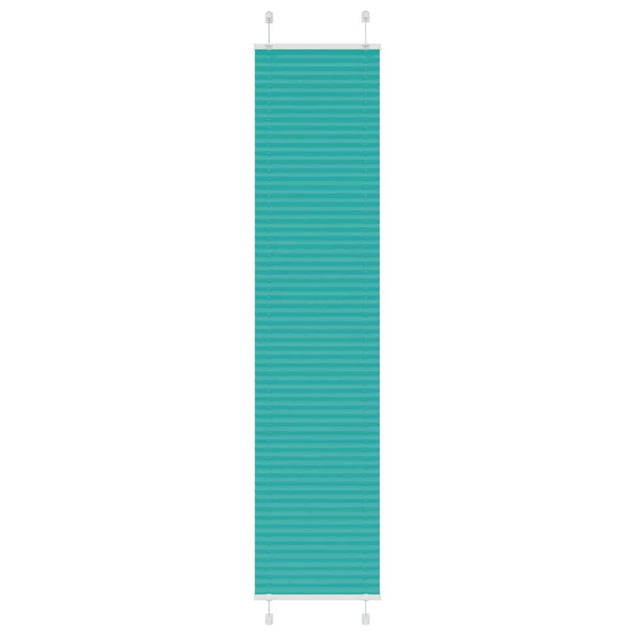 VIDAXL Store plisse vert petrole 45x200 cm largeur du tissu 44,4 cm