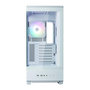 Voir la diapositive 2 : Zalman Boîtier PC - ZALMAN - P50 DS - Moyen tour - ATX - Blanc - 4 ventilateurs A-RGB - USB-C