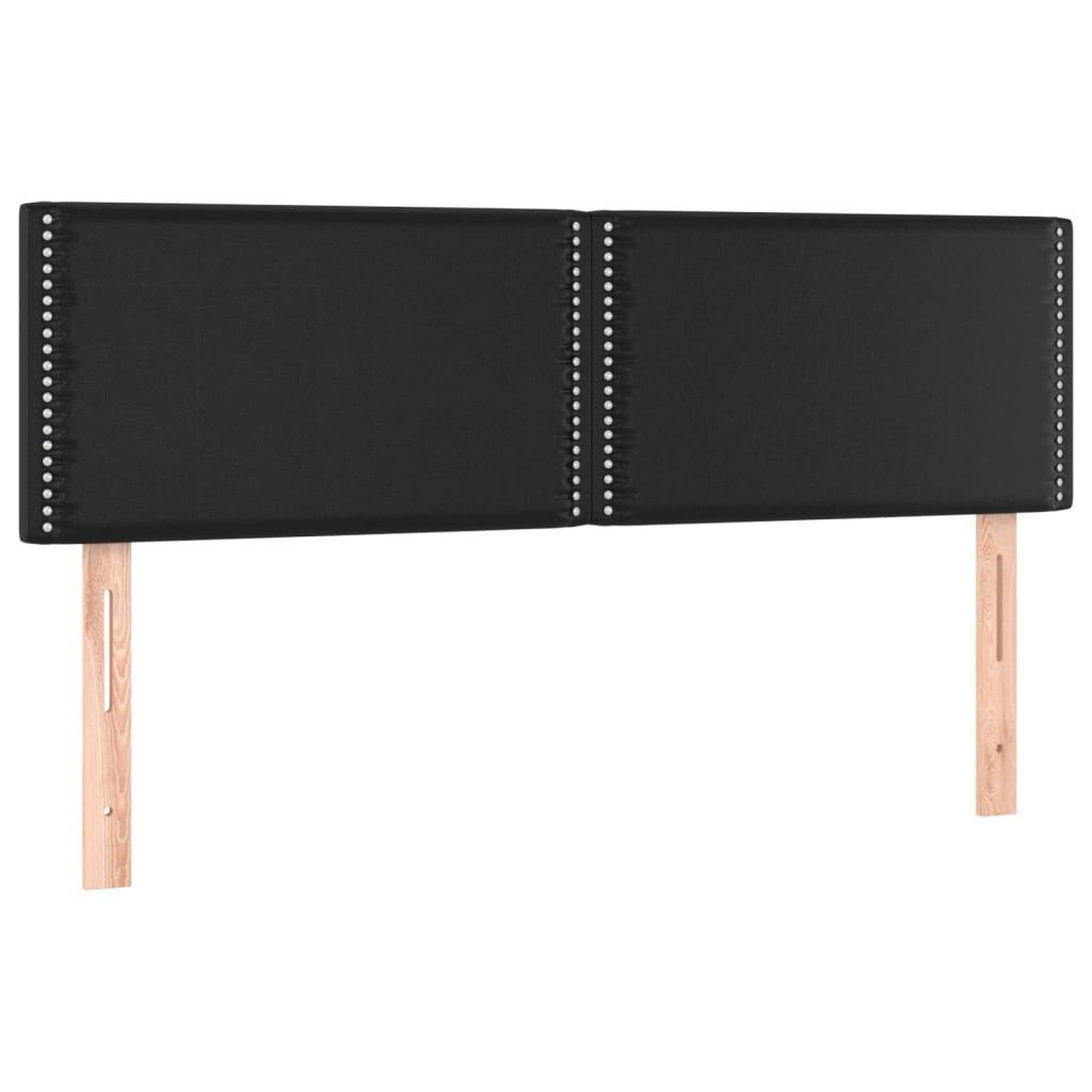 Voir la diapositive 4 : VIDAXL Tete de lit a LED Noir 144x5x78/88 cm Similicuir