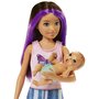 Voir la diapositive 5 : BARBIE Coffret Poupée Skipper Bébé au lit 
