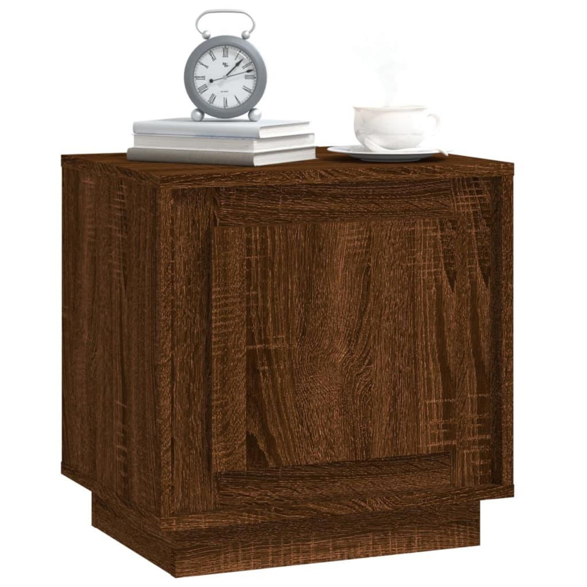 VIDAXL Tables de chevet 2pcs chene marron 44x35x45cm bois d'ingenierie