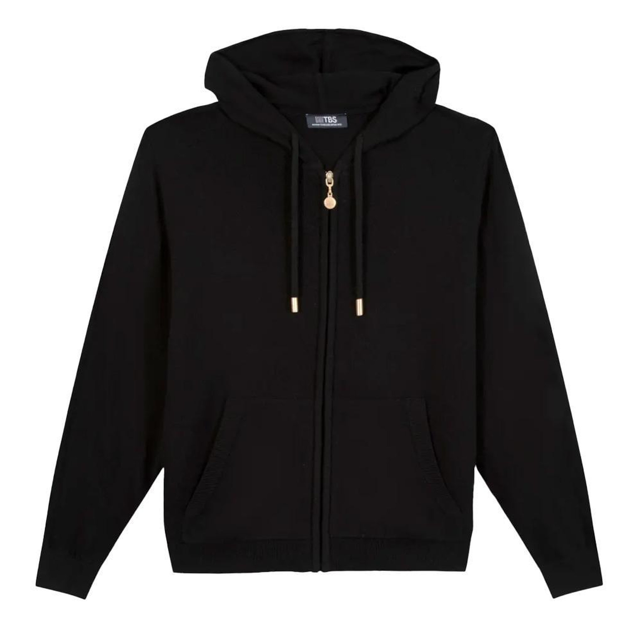 TBS Sweat Noir Femme TBS ENOLA. Coloris disponibles : Noir