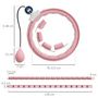 Voir la diapositive 3 : HOMCOM Hula Hoop fitness réglable dia. 76-113 cm - picots massage intégrés, segments amovibles - blanc rose