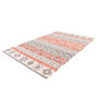 Voir la diapositive 4 : Paris Prix Tapis Effet 3D à Poils Courts  Ethnie  Gris & Orange
