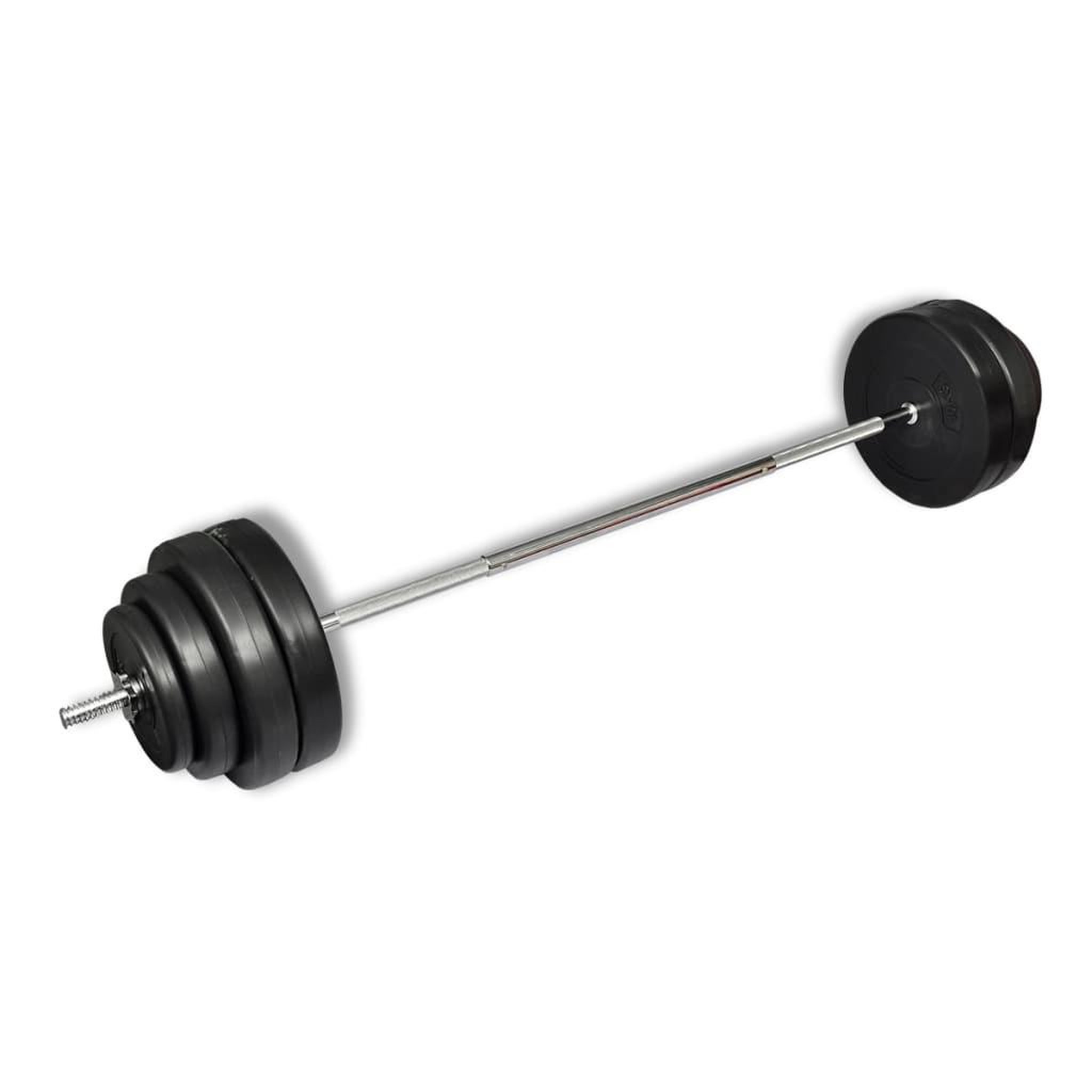 Voir la diapositive 1 : VIDAXL Ensemble d'halteres avec plaques 60 kg