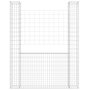 Voir la diapositive 3 : VIDAXL Panier de gabion en forme de U avec 2 poteaux Fer 140x20x200 cm
