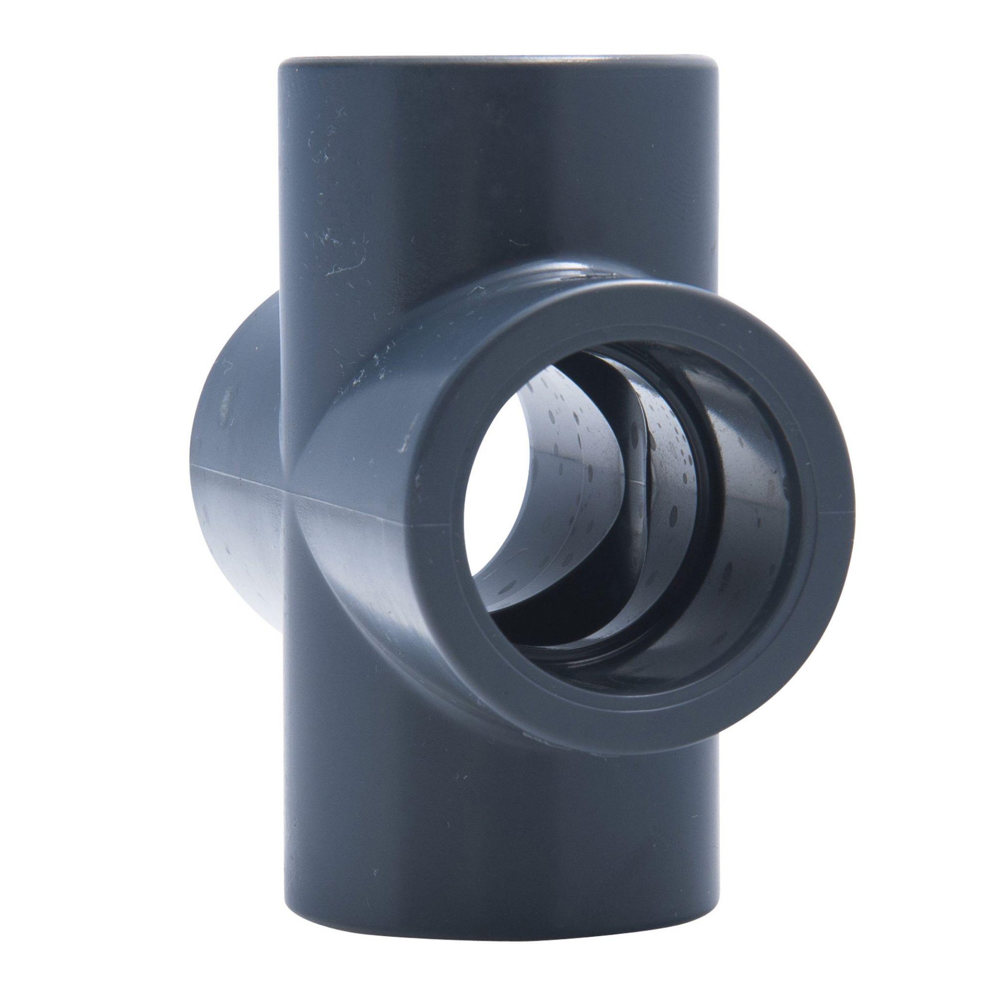 Voir la diapositive 4 : Jardibric Raccord PVC pression en croix ø25 mm