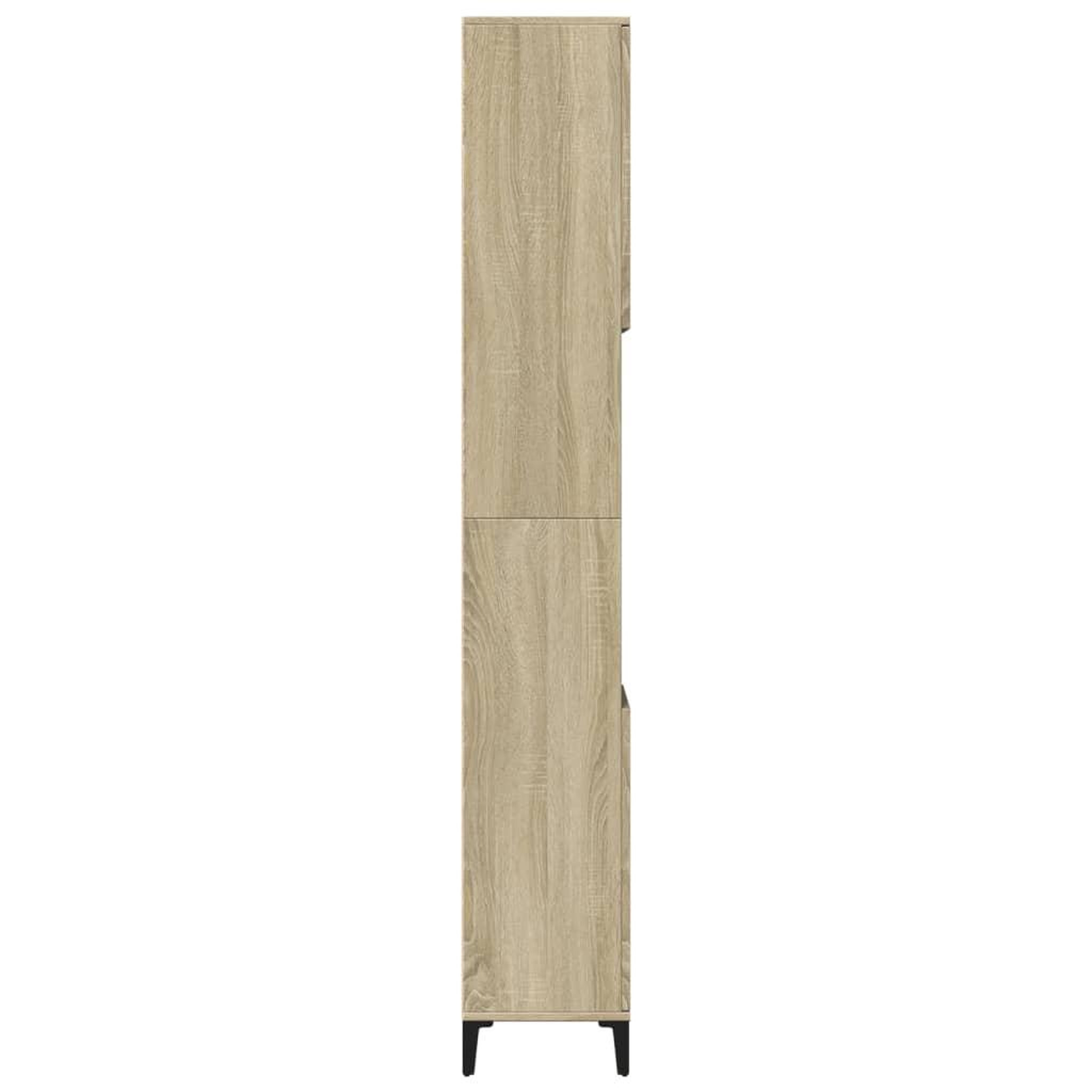 Voir la diapositive 4 : VIDAXL Armoire salle de bain chene sonoma 30x30x190 cm