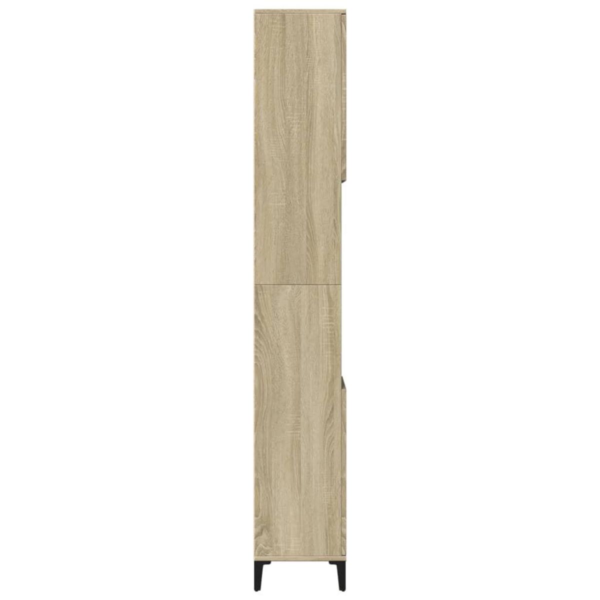 VIDAXL Armoire salle de bain chene sonoma 30x30x190 cm