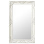 Voir la diapositive 1 : VIDAXL Miroir mural style baroque 50x80 cm Blanc