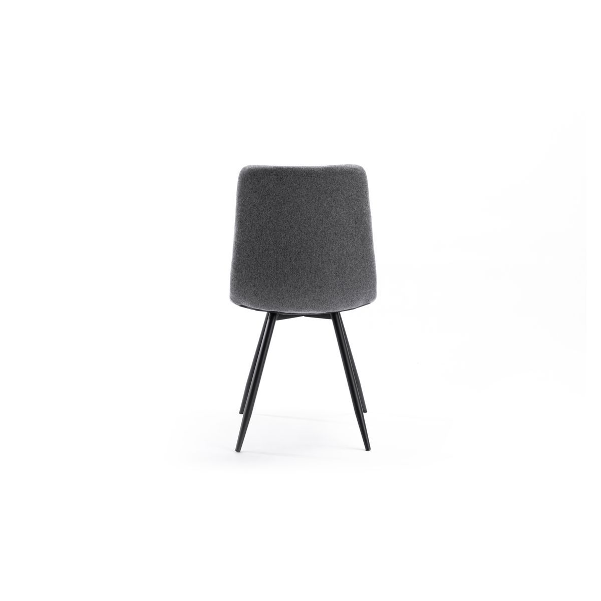 Lot de 2 chaises pieds métal noir CHLOE