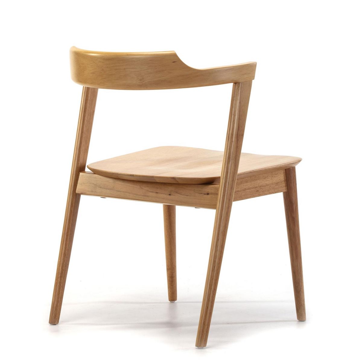 VS VENTA-STOCK Pack 2 chaises Venus, Couleur Chêne, Bois Massif, 58 cm x 57,5 cm x 76 cm