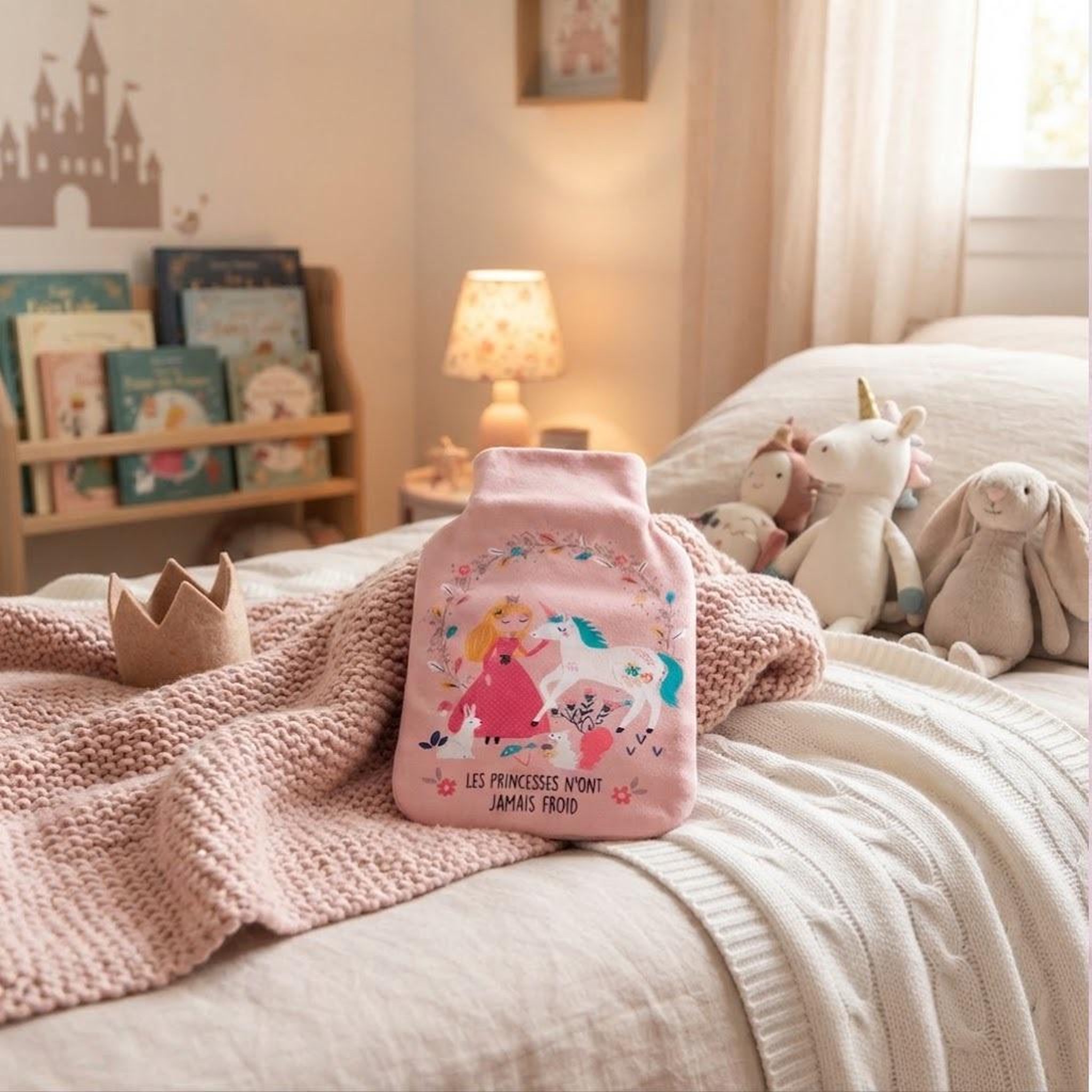 Voir la diapositive 2 : Eden Housse de bouillotte les princesses n'ont jamais froid