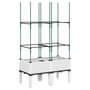Voir la diapositive 2 : VIDAXL Jardiniere avec treillis blanc 80x40x142,5 cm PP