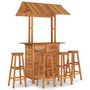 Voir la diapositive 2 : VIDAXL Ensemble de bar de jardin 5 pcs Bois d'acacia solide