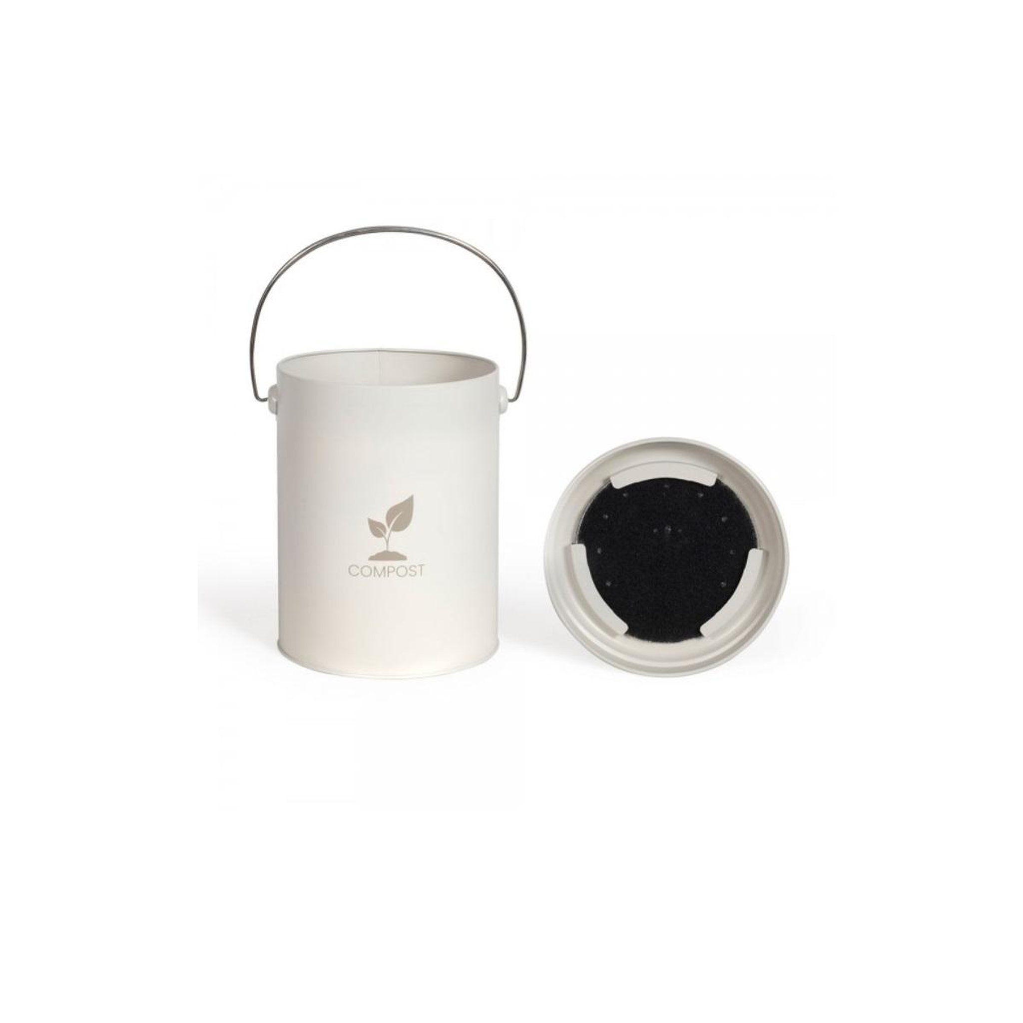 Voir la diapositive 3 : LIVOO Seau à compost de cuisine crème 6l - mes154c