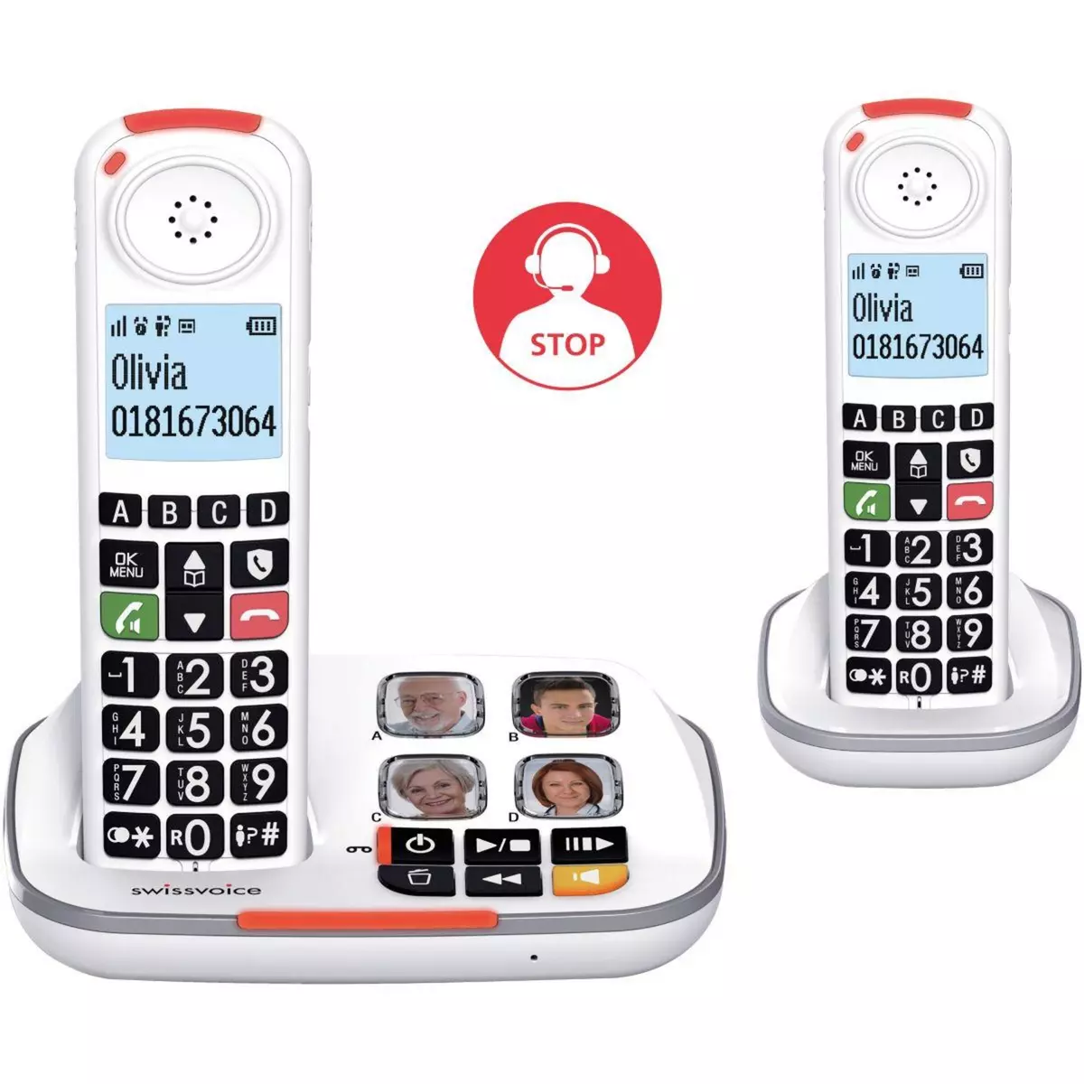 Swissvoice Téléphone sans fil XTRA 2355 Voice Duo