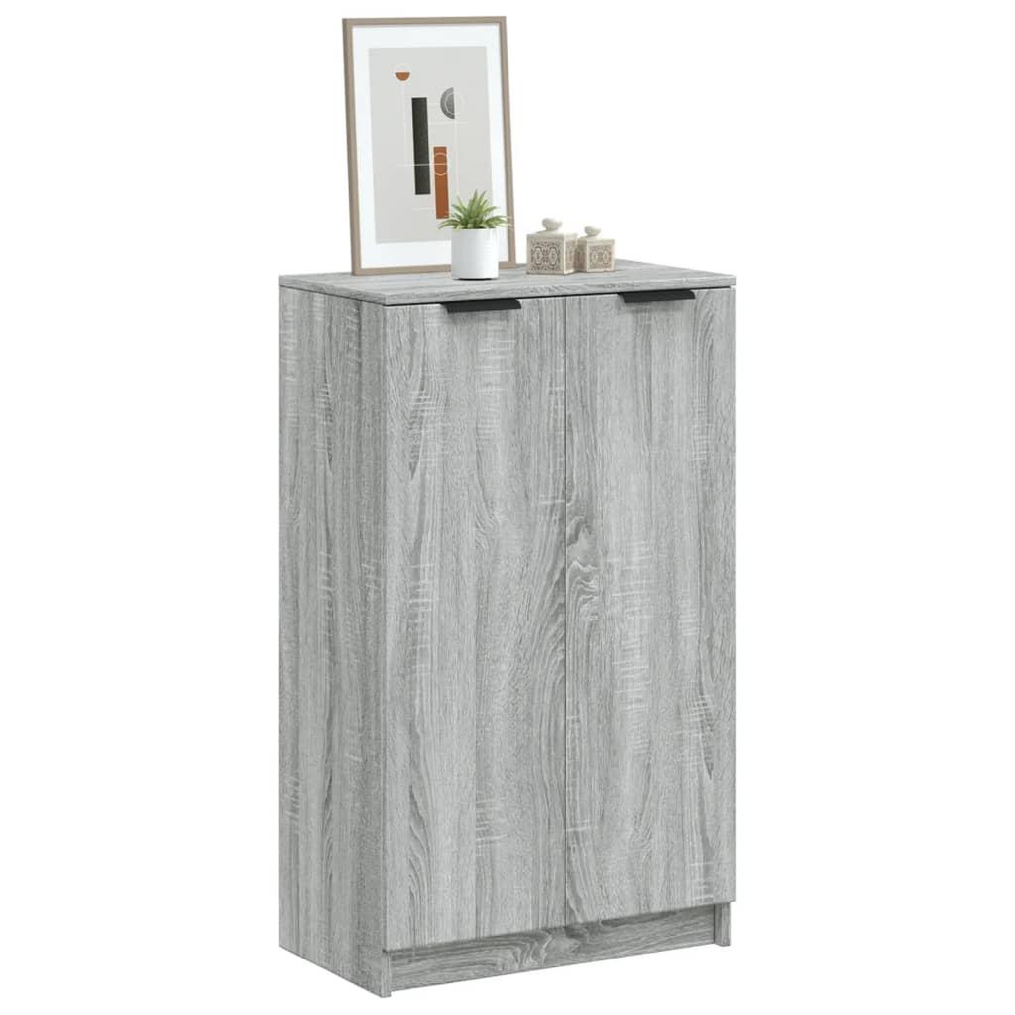 Voir la diapositive 1 : VIDAXL Meuble a chaussures Sonoma gris 59x35x100 cm Bois d'ingenierie