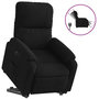 Voir la diapositive 2 : VIDAXL Fauteuil inclinable electrique noir tissu microfibre