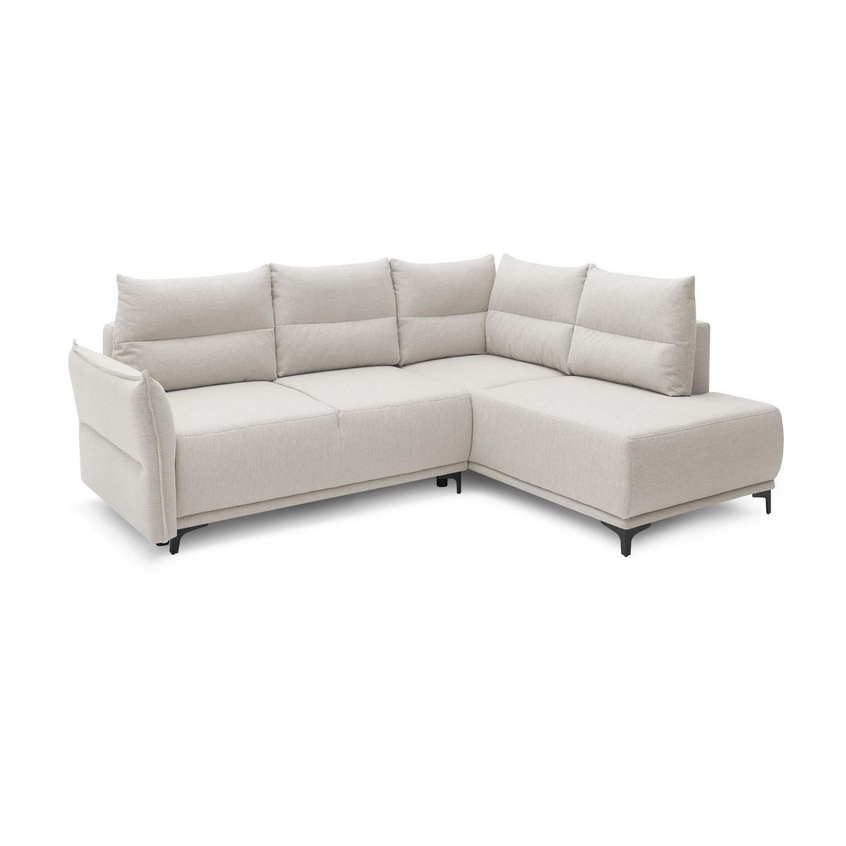 LISA DESIGN Arya - canapé d'angle convertible - avec coffre - 5 places - style contemporain - droit