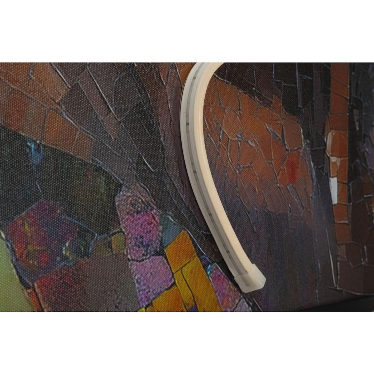 Paris Prix Tableau Imprimé à LED  Afro  60x90cm Multicolore