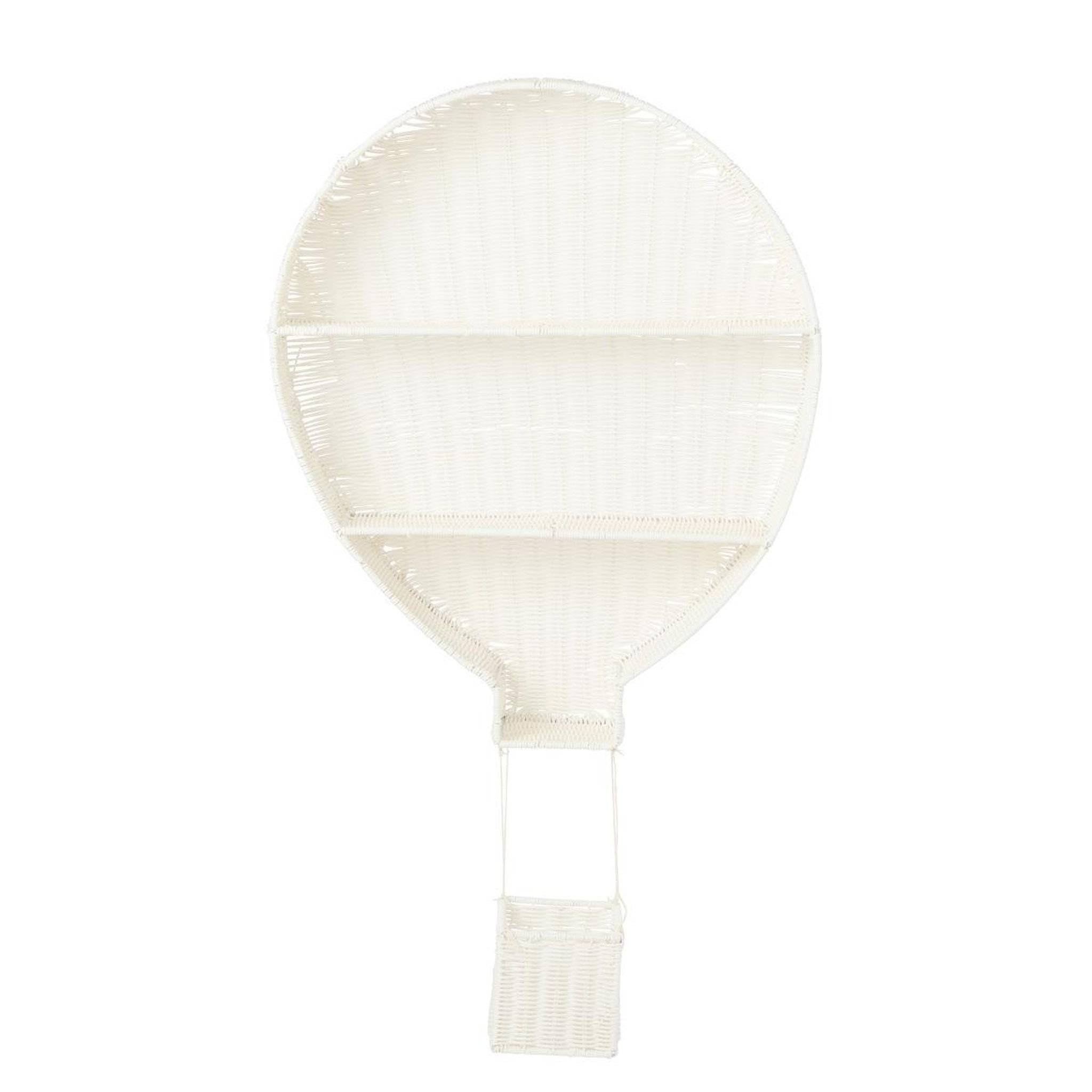 Voir la diapositive 2 : J-LINE Étagère murale montgolfière  porfirio  100cm blanc