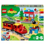 LEGO DUPLO 10874 Le Train à Vapeur, Jouet de Locomotive Télécommandé avec Sons, Lumières
