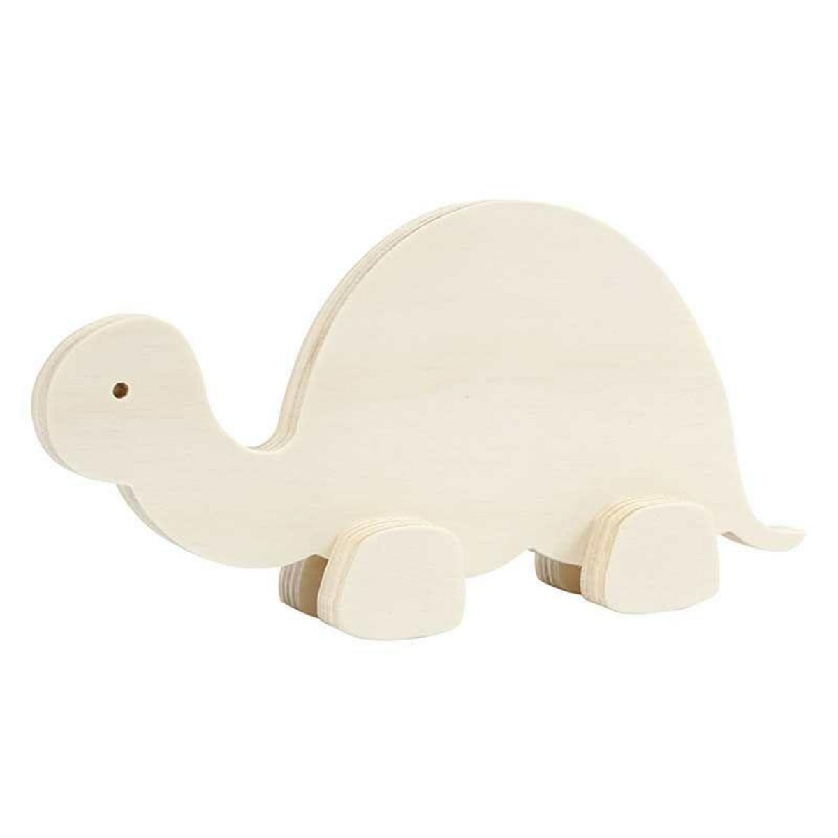 CREATIV COMPANY Tortue en bois à décorer 19 x 9,5 cm