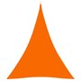VIDAXL Voile de parasol Tissu Oxford triangulaire 5x7x7 m Orange