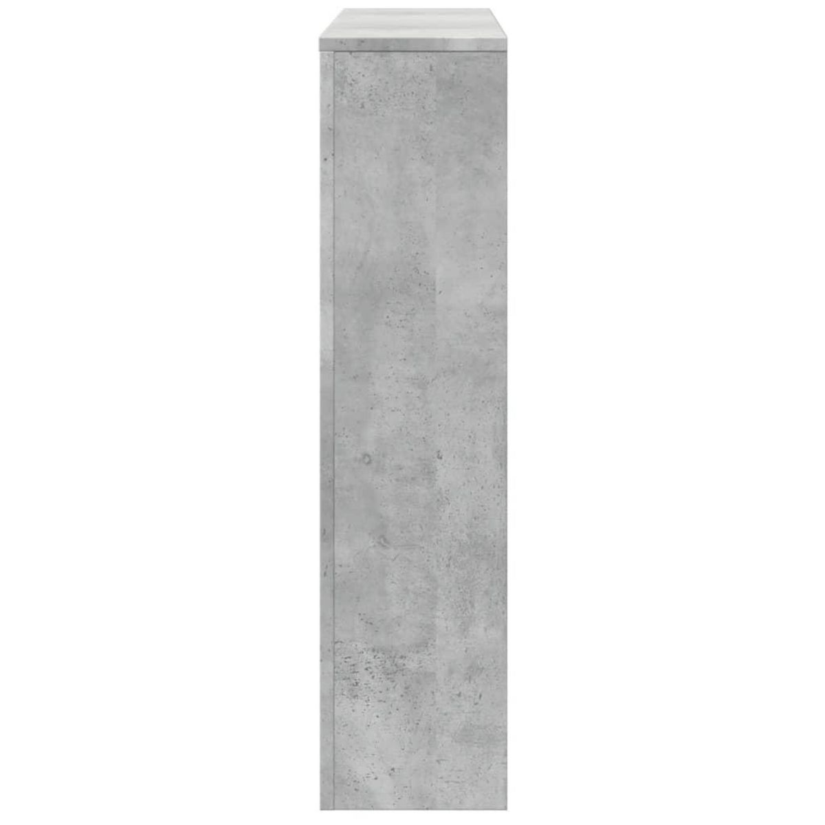 VIDAXL Cache-radiateur gris beton 149x20x82 cm bois d'ingenierie