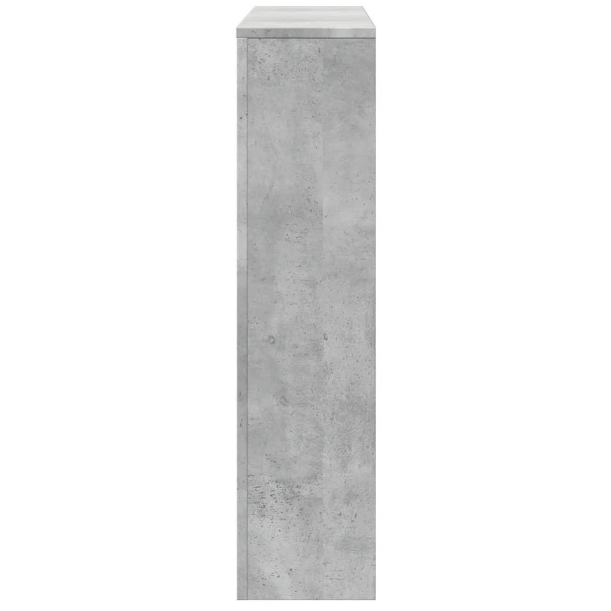 VIDAXL Cache-radiateur gris beton 149x20x82 cm bois d'ingenierie