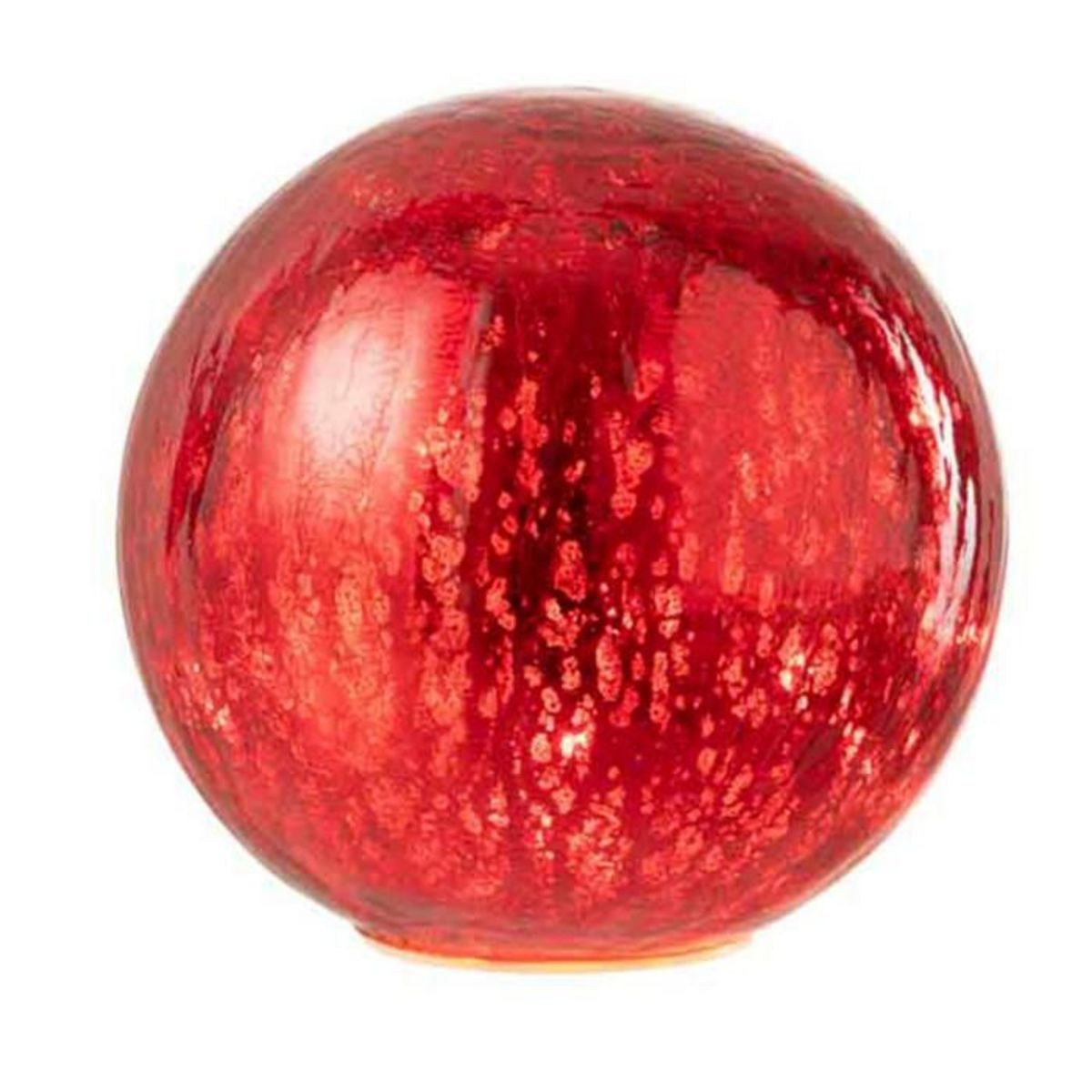 Paris Prix Boule en Verre Led Déco  Sazo  15cm Rouge