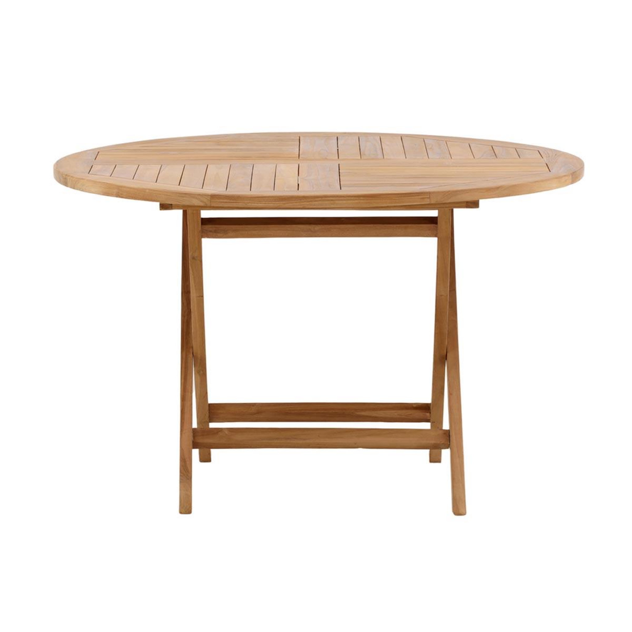 Voir la diapositive 2 : Paris Prix Table de jardin ronde  kenya  120cm naturel