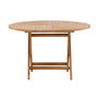 Voir la diapositive 2 : Paris Prix Table de Jardin Ronde  Kenya  120cm Naturel