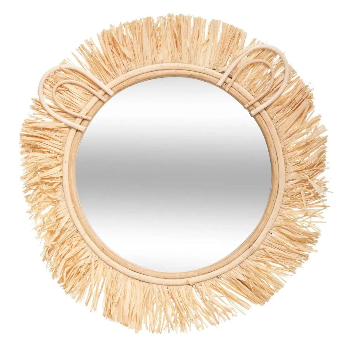 Atmosphera Kids Miroir Rond Enfant  Sweet Safari  38cm Naturel