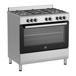 BERTAZZONI Cuisiniere a gaz - BERTAZZONI - SEL925MX - 5 foyers - 3,6 Kwh - 90 cm - Inox