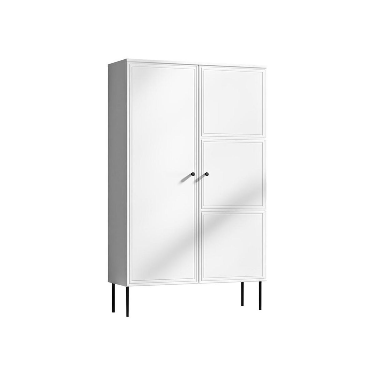 BEST MOBILIER Lavaggi - buffet haut - blanc - 166 cm