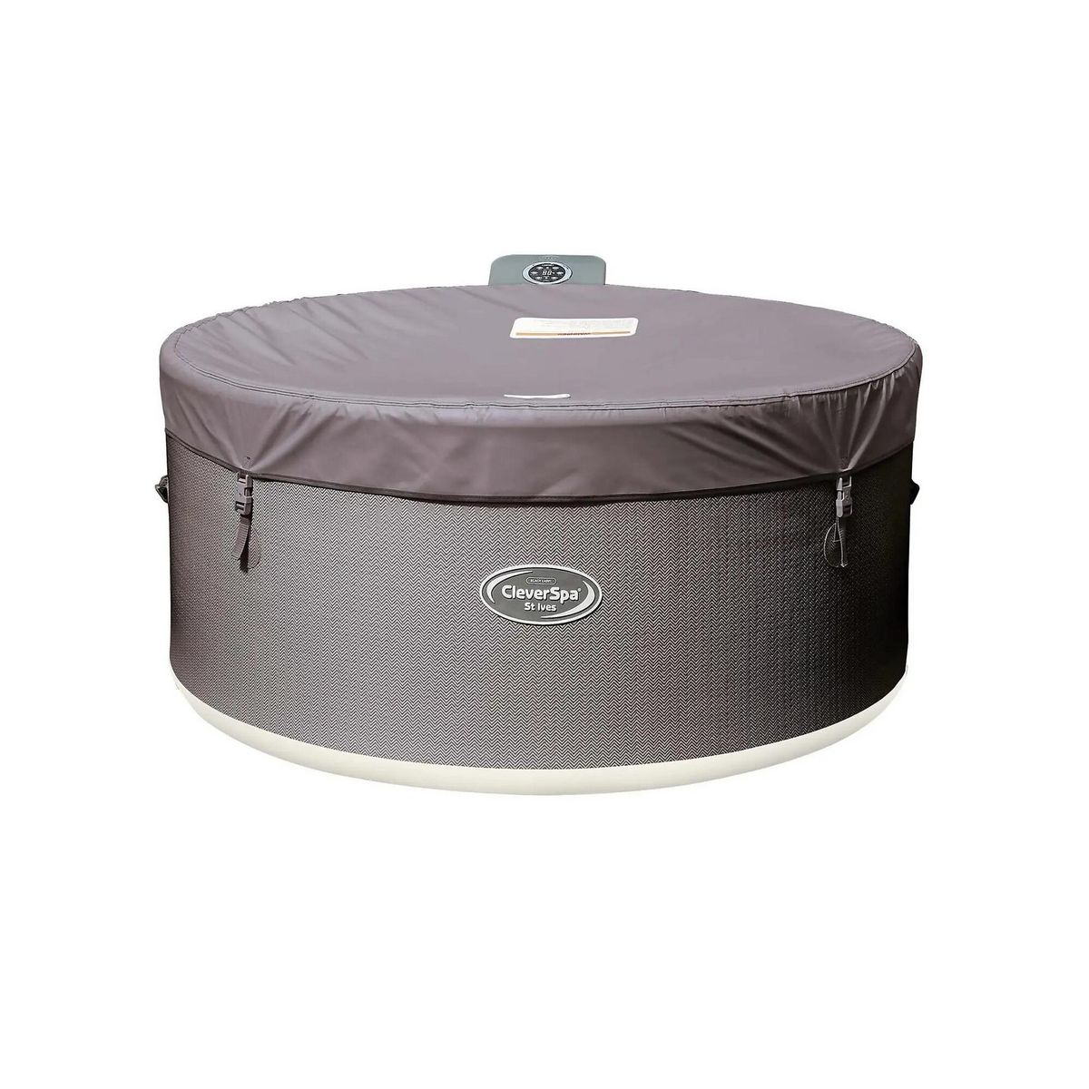 Clever Spa gonflable 5 places rond en Dropstitch - Clever Spa - Diamètre : 200 cm - Filtre et bâche inclus