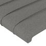 Voir la diapositive 5 : VIDAXL Tete de lit avec oreilles Gris fonce 203x16x118/128 cm Tissu
