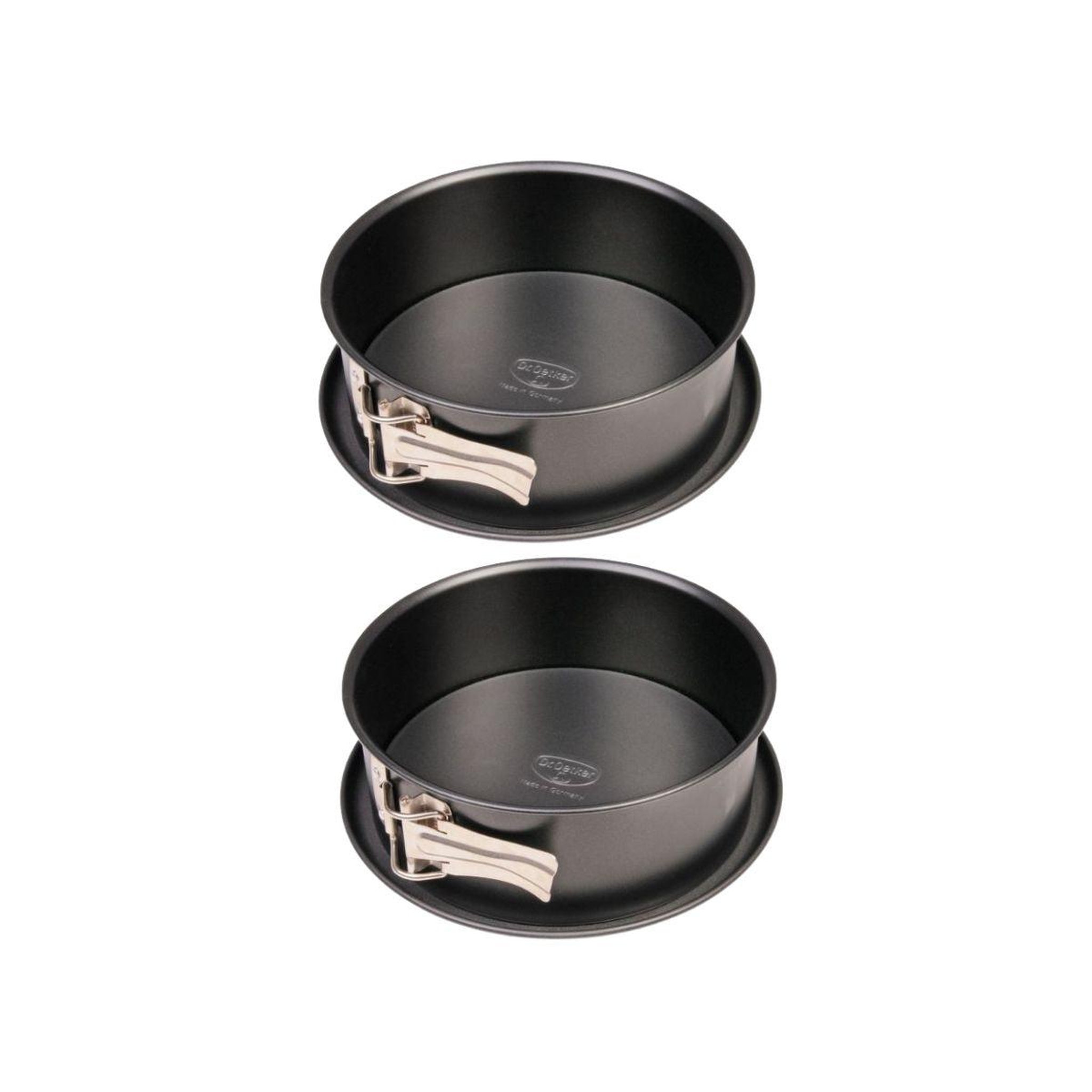 DR.OETKER Lot de 2 moules à gâteaux 18/18 cm en acier dr oetker tradition