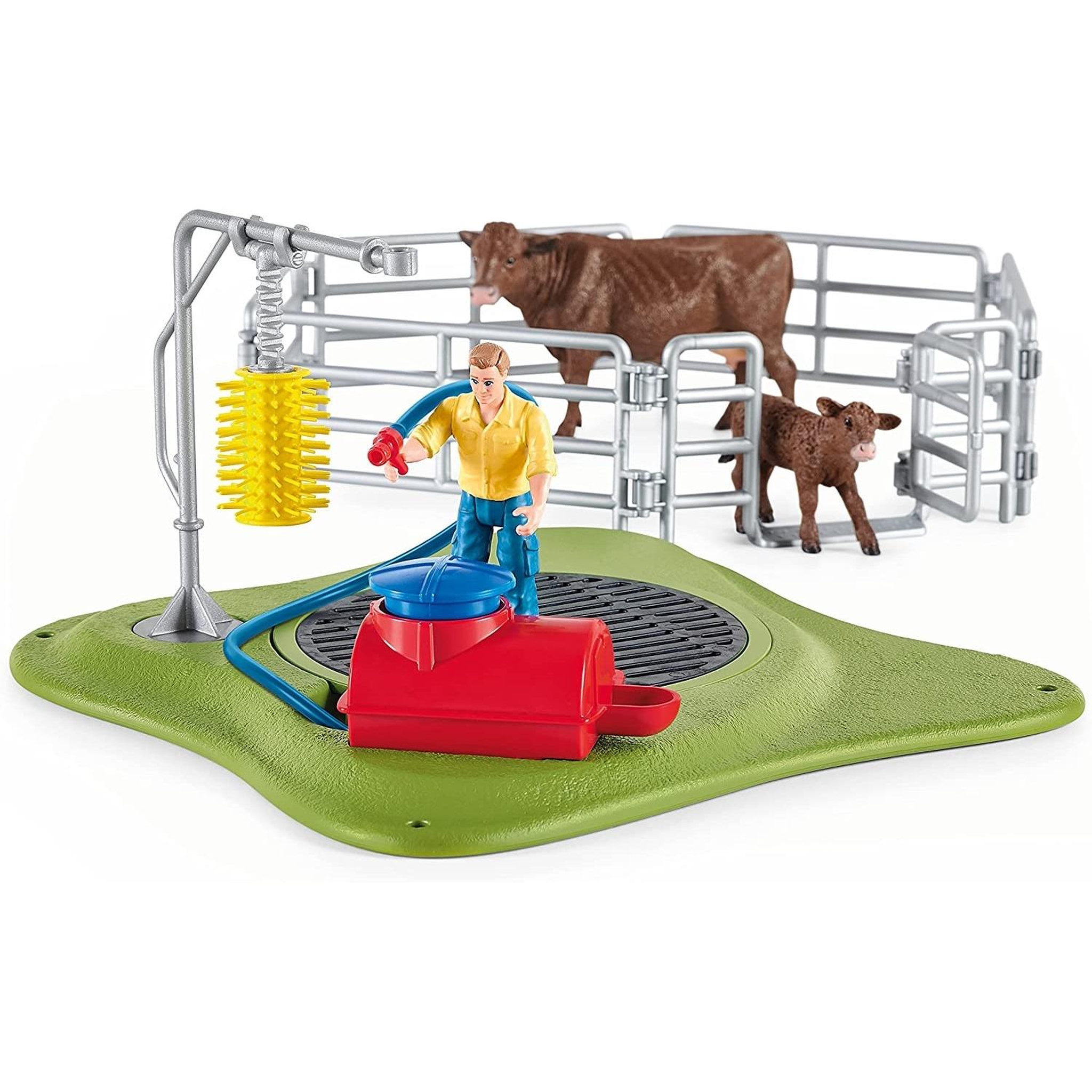 Voir la diapositive 2 : Schleich Farm World Station de lavage pour vaches