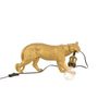 Voir la diapositive 2 : Paris Prix Lampe à Poser en Résine  Puma  40cm Or
