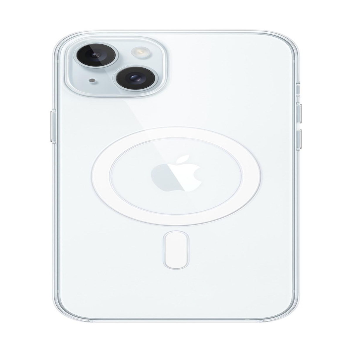 APPLE Apple Coque en silicone avec MagSafe pour iPhone 15 Plus Transparent