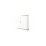 Pinolino Armoire Light grande 6 étagères 3 portes Blanc
