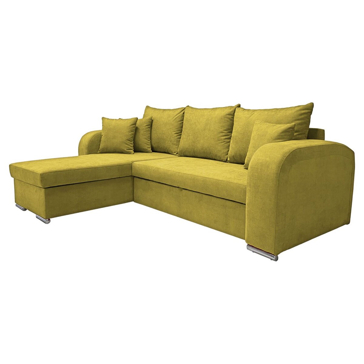 Canapé d'angle convertible réversible 5 places tissu BOB