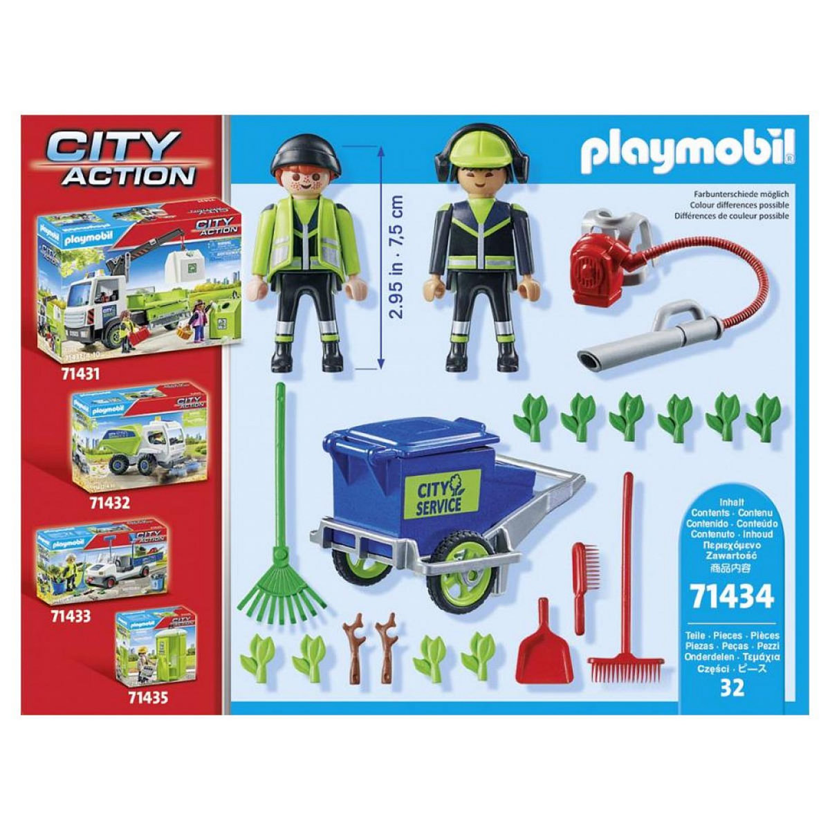 PLAYMOBIL 71434 Agents entretien voirie avec équipement