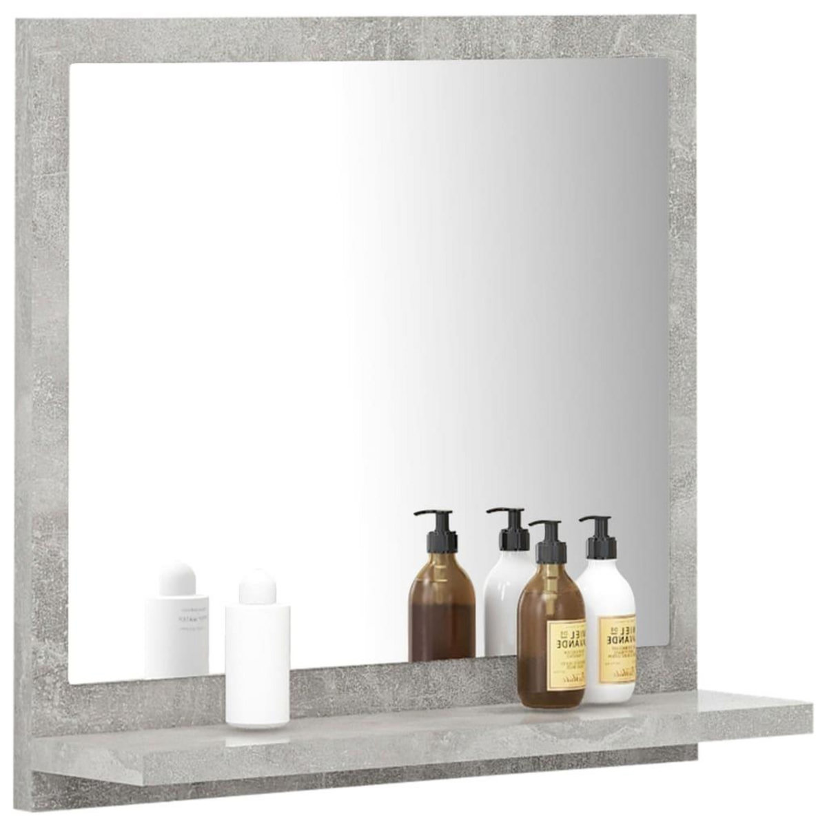 VIDAXL Miroir de salle de bain Gris beton 40x10,5x37cm Bois ingenierie