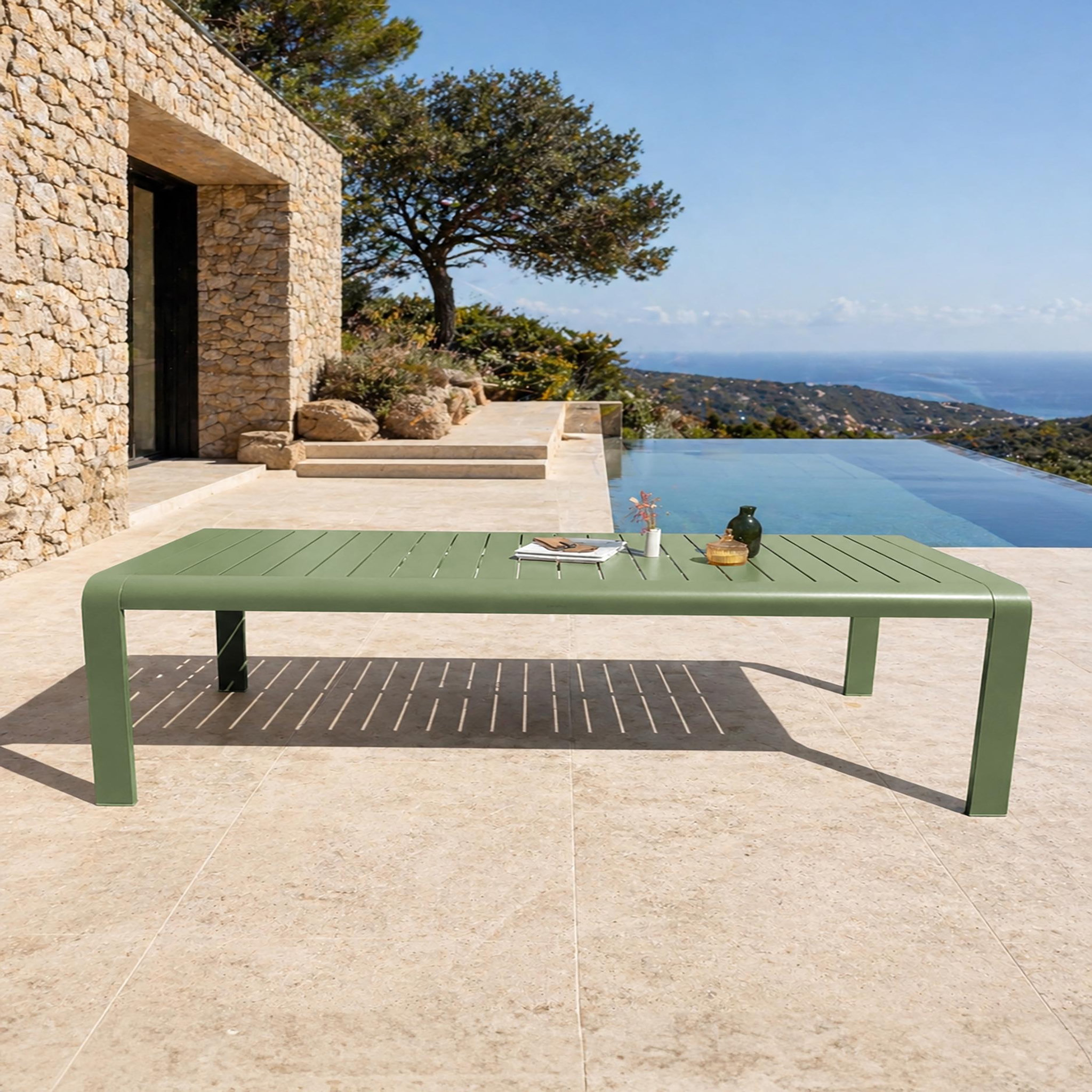 Voir la diapositive 2 : DCB GARDEN Table de jardin en aluminium